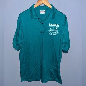 Crystal Springs Vintage 94 YouthNet Golf Classic Polo‎ Shirt Teal XL Made in USA